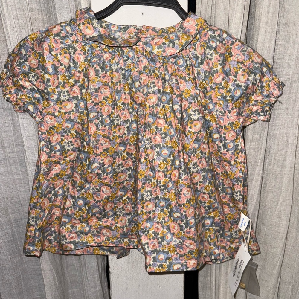 Little Peanut colorful floral blouse